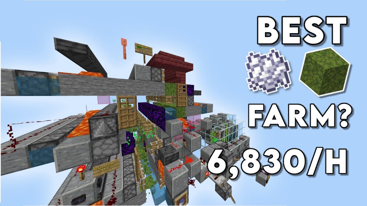 Moss Bone Meal Farm | Minecraft Bedrock 1.20.40+ - YouTube