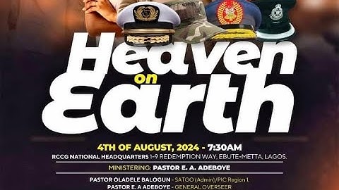 RCCG AUGUST 4th 2024 | THANKSGIVING SERVICE