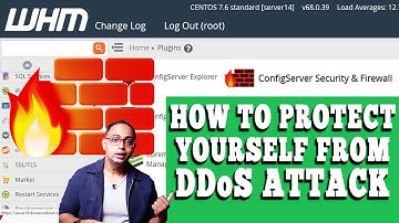 How to prevent DDoS attack via Config Server Security & Firewall in WHM root?  [STEP BY STEP]☑️