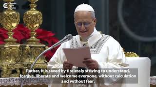 Pope Leo welcomes 2026 with a call for peace @CatholicNewsService