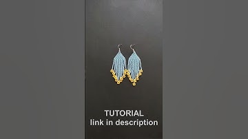 Diy beaded earrings, flower bead earrings tutorial