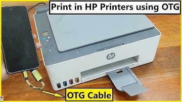 2 step only - How to Print in HP Printer 🖨 from Phone using OTG | Printing in HP Smart Tank Printers