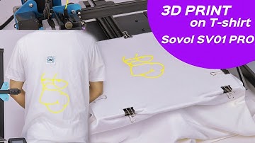 How to 3D Print on T-shirt with TPU on Sovol SV01 Pro Direct Drive 3D Printer