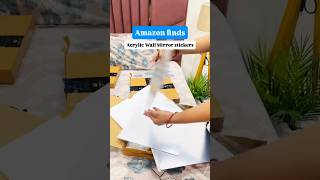 Amazon Finds, Acrylic wall mirror.     Comment “link” #youtube #shorts #amazon #mirror #homedecor