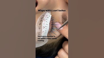 Wisps with L curl lashes