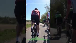 We overtake other riders in my first bike race #lungproblems #racebike #cycling #stjernetour