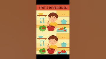 Kitchen Spot 5 Differences! #brainchallenge #quiz #riddlejourney #spotthedifference