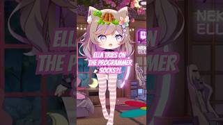 Ella's Programmer Socks  | VTuber NekoElla #twitch #vtuber #vedal987 #neurosama