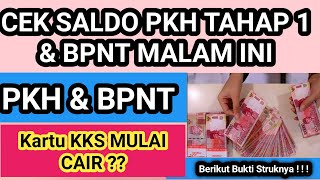 CEK SALDO PKH TAHAP 1 & BPNT MALAM INI