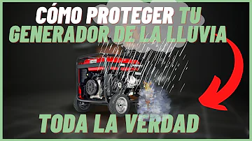 ¿Dónde colocar un generador durante una tormenta?