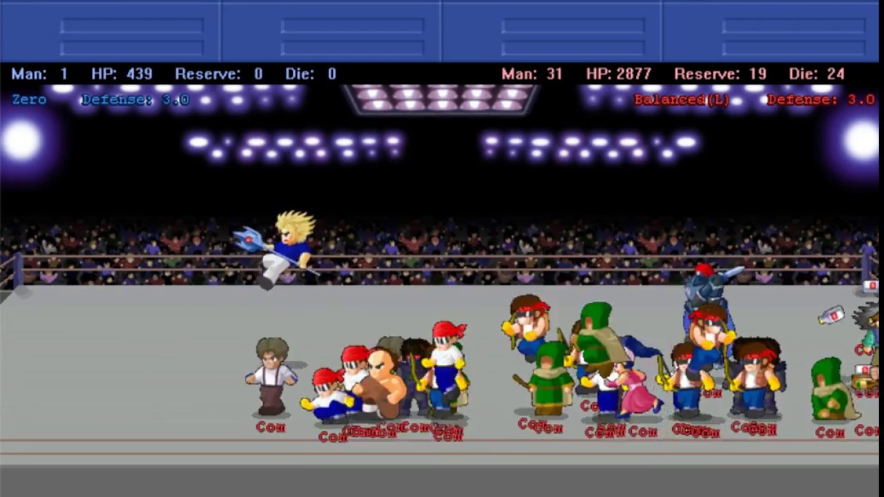 LF2 - LouisEX KO Army Size Large Army Type Balanced Battle (no Phoenix Palm nor Jump Attacks)