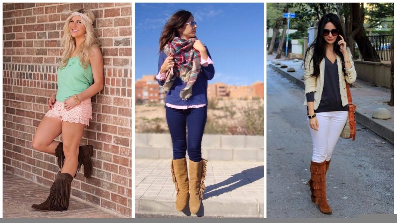 BOTAS CON FLECOS 2017 ♥ #Moda #Mujer #Botas #Tendencias - YouTube