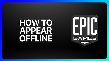 How To Appear Offline On Epic Games Tutorial