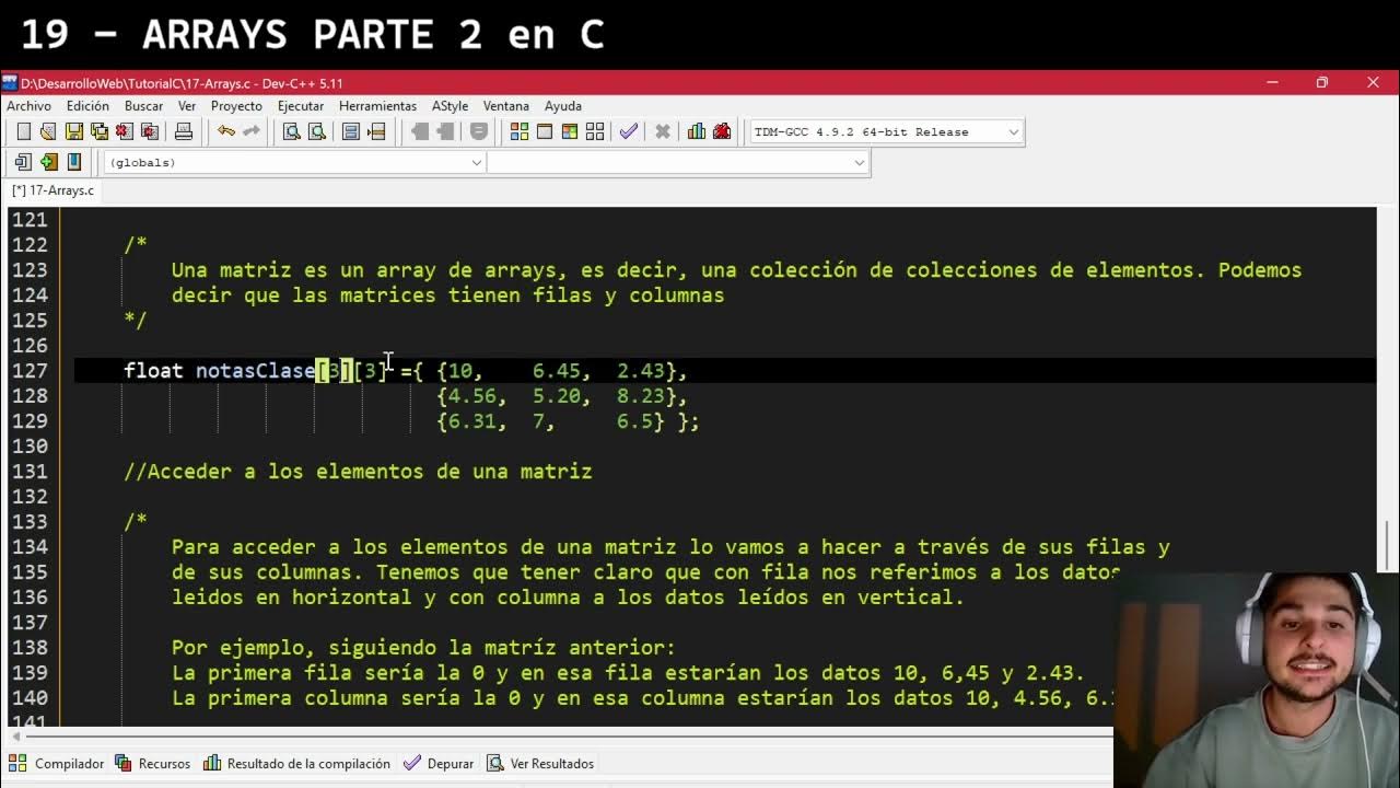 🤯 19 - ¿QUÉ son los ARRAYS en C? PARTE 2 | ©️ Tutorial Programación en ...