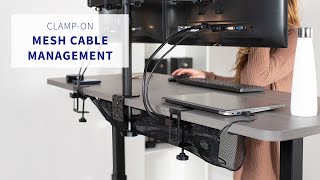 Clamp-on Cable Management Racks – VIVO - desk solutions, screen mounting,  and more