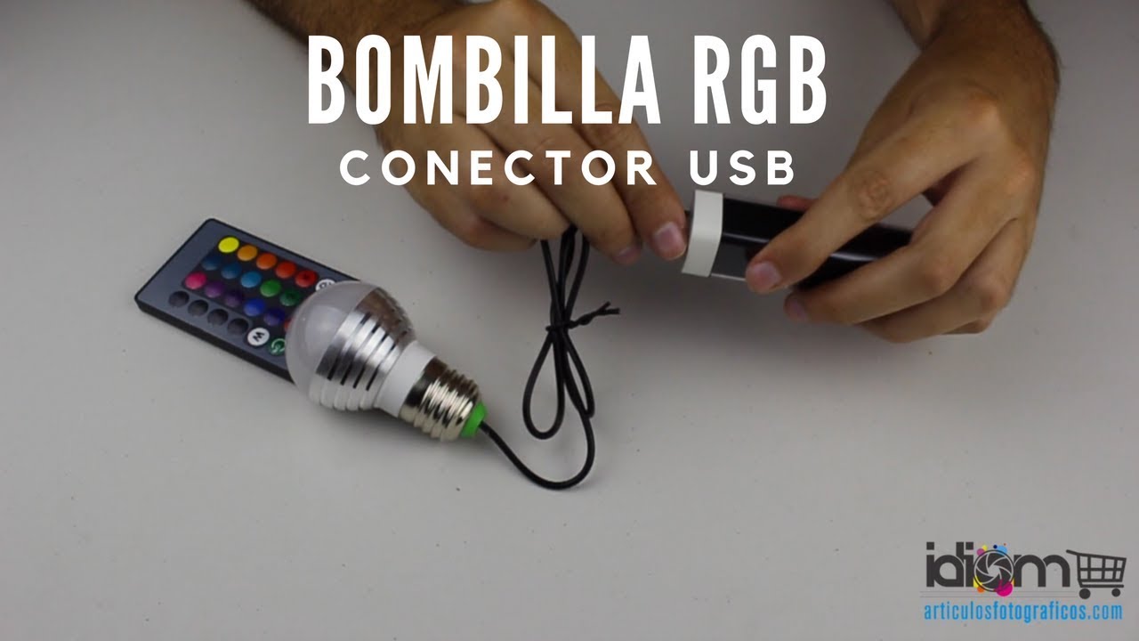 Bombilla RGB Led por USB  📷 articulosfotograficos.com 📷 