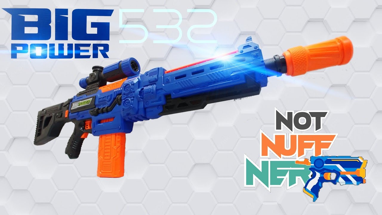 Pistolet Nerf blaster fusil électrique Big Power Big 532 - NERF