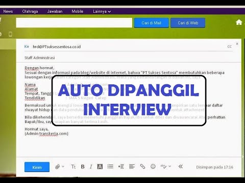 Cara Mengirim Lamaran Kerja Via Email