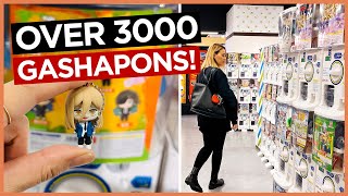 Over 3000 Gashapons at Gashapon Ikebukuro Main Store