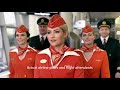 Aeroflot commercial shows beautiful real flight attendees in Russia and Soviet Legacy Brand