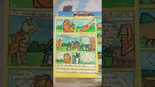 comic strip . lion and the rabbit story#moral#moralstory #shorts#shortvideo