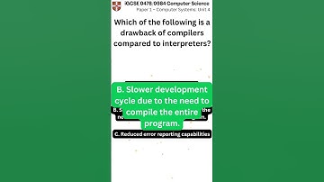 iGCSE Computer Science 0478 0984 Paper 1 Unit 4 q042 v1