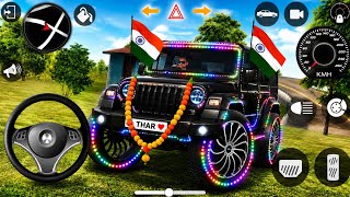 Modified Mahindra Thar😈black Thar lating car indian car🇮🇳 gadi wala game indian car simulator #2026  screenshot 3