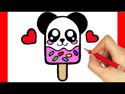 HOW TO DRAW A CUTE PANDA ICE CREAM 