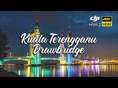 DRAWBRIDGE KUALA TERENGGANU | 4K AERIAL FOOTAGE CINEMATIC DRONE VIDEO DJI MINI 2