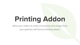 Envira Printing Addon