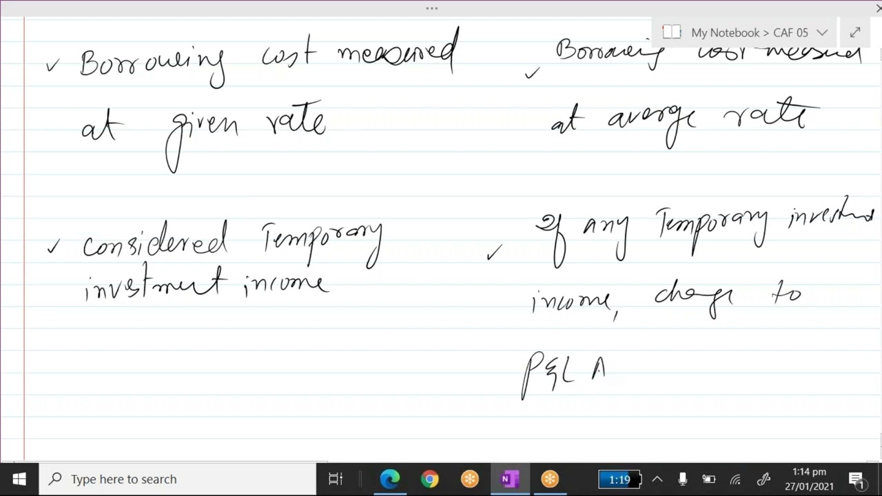 IAS 23 3 Ll Borrowing Cost Ll FAR 1 Ll CAF 1 Ll CAPS College YouTube