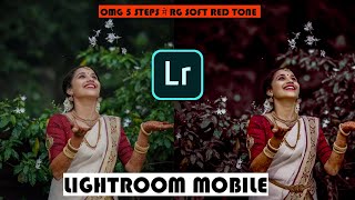 How to edit RG SOfT ReD TOnE | Lightroom se photo background colour change 5steps Me Most Editing screenshot 3