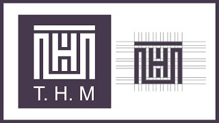 T.H.M LOGO DESIGN IN AFFINITY DESIGNER  #logo #logodesign