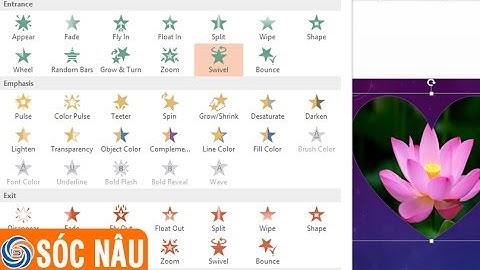 Bài 06: Tạo hiệu ứng cho đối tượng trong PowerPoint 2013