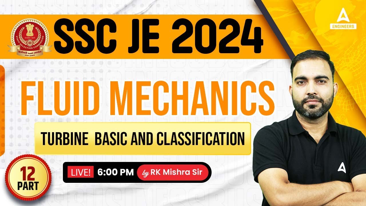 SSC JE 2024 | Basic & Classification of Turbine | SSC JE Mechanical ...
