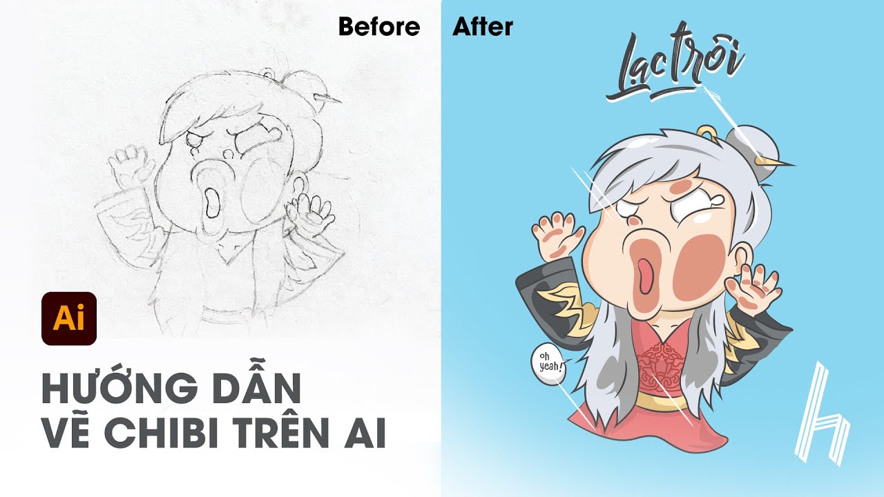 vector สวยๆ  Update  HƯỚNG DẪN VẼ CHIBI TRÊN AI