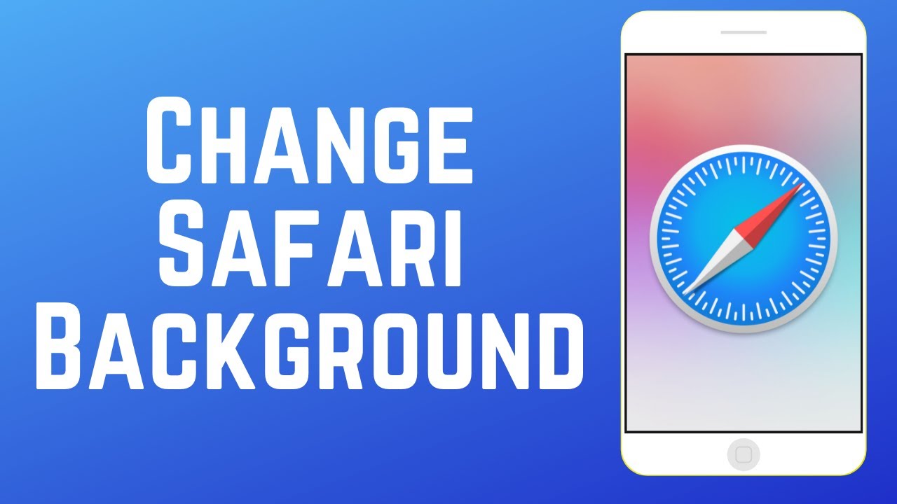 how to change safari picture on iphone