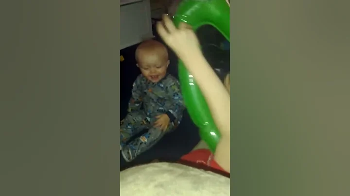 Baby Falls Over Laughing