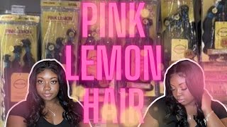 Pink Lemon Hair Review | BeautySupplyStore| 14in. 16in. 18in.|KravedCocoa