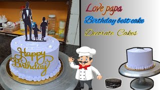 Love Papa Birthday Best Cake