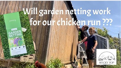 Feitore Garden Netting over our chicken run