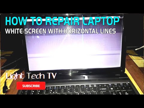 how to repair laptop white screen with horizontal lines, Replace LCD screen