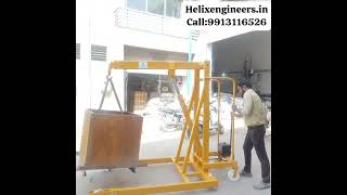 Helix Engineers  mobile floor crane. for info www.helixengineers.in or call us on: 9913116526/804