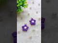 DIY Flower Earrings 😍|| BTS diy earring from clay || #shorts #youtubeshorts #viral #diy #bts #craft