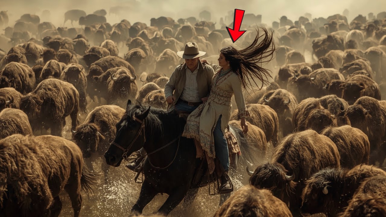 300 bisontes corrían hacia la hija del jefe... Lo que hizo el vaquero satisfer al jefe en SHOCK