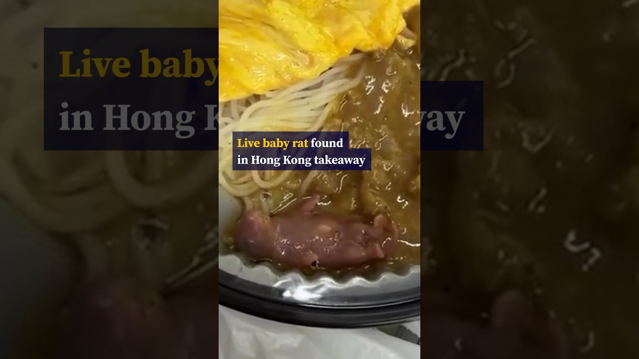 Woman discovers a live baby rat in her Hong Kong takeaway