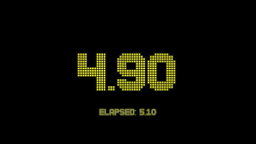 10 seconds countdown timer with 2 fractional digits accuracy