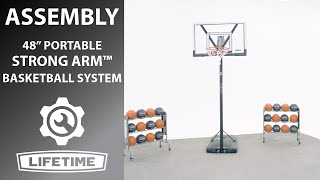 Lifetime 48" Portable Strong Arm Basketball Hoop | Lifetime Assembly Video