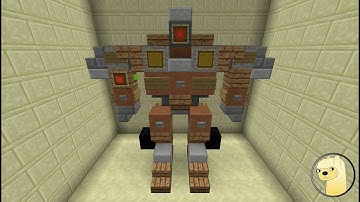 Minecraft - How To Build Transformers 5 Hooligan (Dreadbot) Robot Mode!