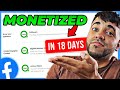 I monetized a facebook page in 18 days to prove its not luck